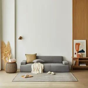 [아담데코] 자가드 사이잘룩 카페트 러그 원형200