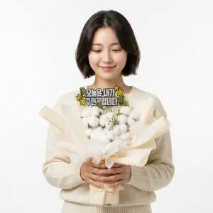 비누꽃다발 졸업식꽃다발 이벤트 기념일 축하꽃 졸업선물 목화 7송이