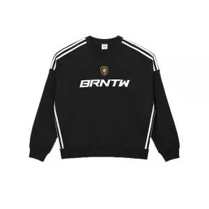 [정품] BORN TO WIN Track Line Emblem Sweatshirts 블랙 본투윈 트랙라인 엠블럼 스?셔츠 820041