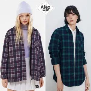 알렉스하운드 여성 체크기모본딩 셔츠재킷 2종
