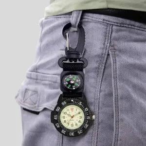 [골드스마일]액티비티 카라비너 야광 스포츠 시계(블랙)