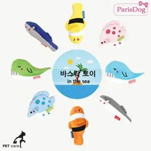 [골드스마일]바스락토이 패리스독 해양동물 랜덤1개 애견용품 애견