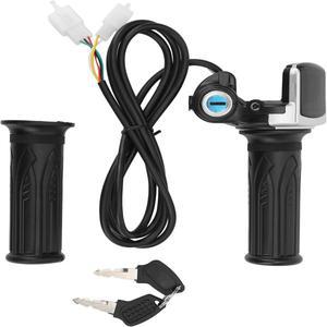 24V/36V/48V 전기 자전거 트위스트 그립 스로틀 LCD 배터리 디스플레이 전원 표시기가있는