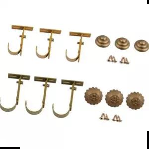 천정고정 커텐부속(커텐봉 조절브라켓 골드)옵션선택 3개1세트