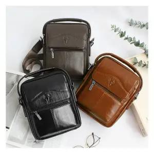 [룽스]크로스백 가죽백 출퇴근 서류 보조 BM82