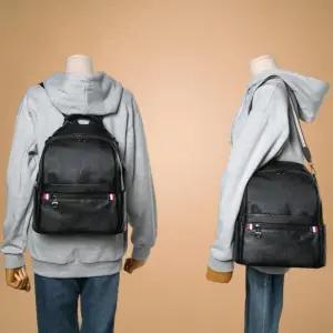 [룽스]가방 데일리 가죽 백팩 고등학생