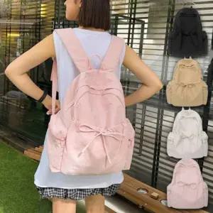 [룽스]백팩 귀여운 여자방수백팩 지퍼 배낭 1P