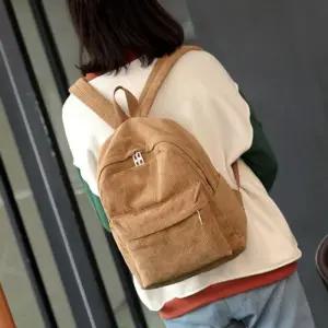 [룽스]가방 코듀로이 패션 심플 PVC백팩 백팩