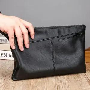 [룽스]심플 블랙 클러치 백 비즈 직장인 가방