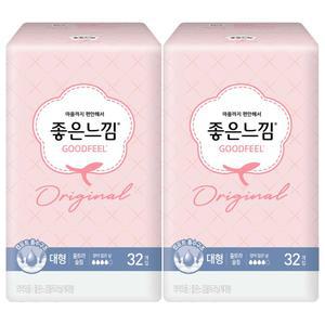 좋은느낌 오리지널 울트라슬림 대형, 32매, 2개