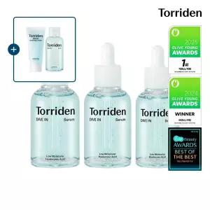 [SET] 토리든 다이브인 저분자 히알루론산 세럼 70ml+50ml+40ml (+수딩크림 20ml+토너 50ml)