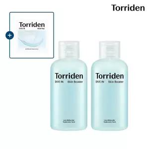 [SET] 토리든 다이브인 저분자 히알루론산 스킨부스터 200ml X 2개 (+멀티패드 10매입)