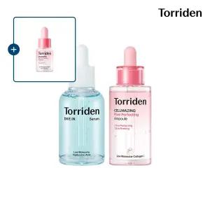 [SET] 토리든 다이브인 저분자 히알루론산 세럼 50ml+셀메이징 콜라겐 모공 탄력앰플 30ml (+모공앰플 10ml)