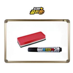 토탈 골든벨 화이트보드 50x35cm-보드마카흑1+지우개1