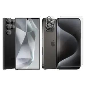 갤럭시S25울트라 지문방지필름 액정보호 S24 S23 S22 S21 플러스 Z플립 아이폰16 15 14 13 프로 맥스 강화유리