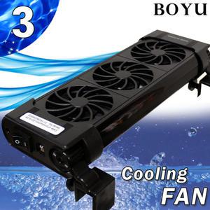 BOYU 무소음 쿨링팬 3구 FS-603 / 보유 냉각팬 수족관 어항 수조 CRS 구피 쉬림프 온도조절 냉각기 온도계