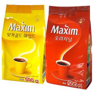 맥심 모카골드 마일드 500g 오리지날 알커피 리필 커피믹스