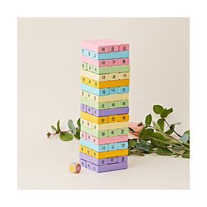 한글 젠가(단어)/젠가/게임/놀이/원목블록