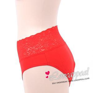 [러브어필]뱃살보정 허리레이스 순면삼각팬티(1093P)10가지색상