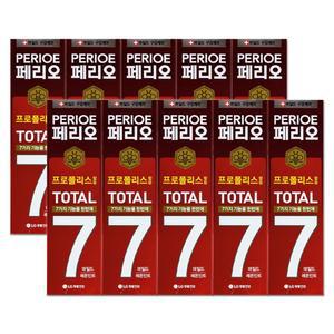 엘지 페리오 토탈 7 치약 마일드 레몬민트 140g X 10개