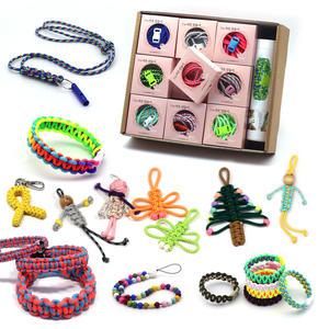 [라온매듭키트] 매듭 만들기끈(팔찌 걱정인형 목걸이)  DIY 27개 세트