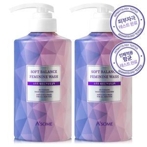 에이썸 여성청결제 500ml 2개 질세정제 Y존케어 페미닌 워시