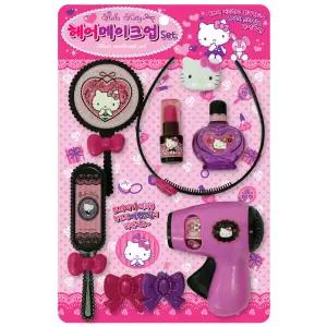 헬로키티 헤어 메이크업 세트 미용놀이 뷰티세트 공주놀이 여아완구 그린랜드79 장난감