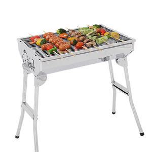 꾸버스 포터블 바베큐 그릴 접이식 스텐 베이직L 캠핑 펜션 숯불 직화 BBQ 화로