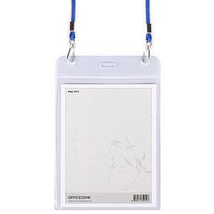 오피스존 700 미디어명찰 세로(군)가로(민)청색 103x133mm 낱개 목걸이명찰 줄 끈 행사 단체