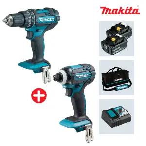 마끼다 DLX2006T 18V 5.0Ah 충전콤보 DTD149+DHP482 임팩드릴+함마 해머+툴백