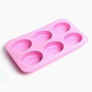 새로핸즈 비누만들기 실리콘 몰드 타원 6구