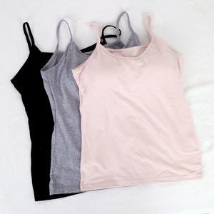 브라없이 더 편안한 국산 면 캡나시 브라탑 여자 나시 스판 여성 속옷 런닝 빅사이즈