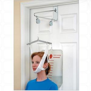 목 운동기 경추 트랙션 견인기 도르래 물주머니 연결형 문틈 고정형 개인용 가정용 디스크 당기 재활