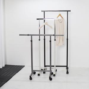 옷방 드레스룸 보조용 의류매장 옷가게용 작은 스탠드형 이동식 철제 3색 미니행거 용접형 완제품