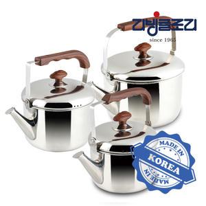 리빙글로리 우디 주전자 모음 난로 직화 들통 스텐 304  3L 5L 7L 8.5L