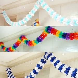 파티 장식 가랜드 무지개 가랜드 파티용 천장 소품 꾸미기