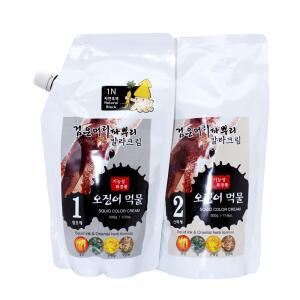 세화 한방 검은머리 파뿌리 오징어먹물 염색약 1제2제 각500g