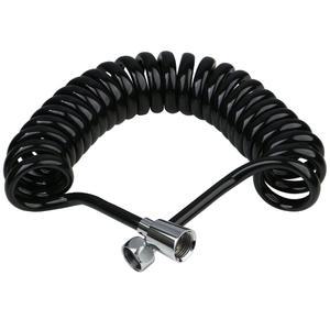 5M 블랙 스프링호스 변기청소 화장실청소 욕실 코일호스 꼬부리 호수