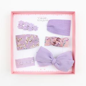 채니봉봉 마틸다퍼플 헤어핀세트 유아헤어핀