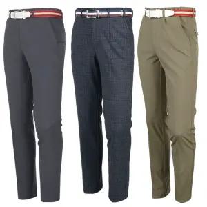 가을 겨울 남성 기능성 골프바지 허리조절밴드 기모안감 패딩바지 스판 빅사이즈 골프웨어