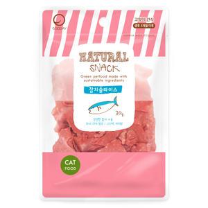 네츄럴스낵 고양이간식 참치슬라이스 30g