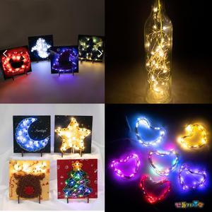 LED 와이어전구 트리장식 만들기재료 크리스마스 전구 와이어 공예재료