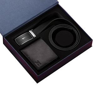 WB02 지갑벨트 선물세트 남성 남자 가죽 지갑 반지갑 벨트