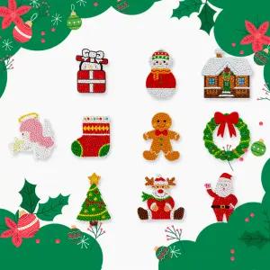 [문구티쳐] 토단 보석십자수 크리스마스 잇템 1인세트 DIY 만들기 비즈아트