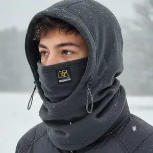 그루브스타 플리스 후드 넥워머-모자달린 목토시 겨울 모자 기모 바라클라바 스포츠 운동 넥게이터