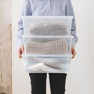 아이리스 투명 리빙박스 정리박스 옷정리함 수납바구니수납정리함 (5개입) SET