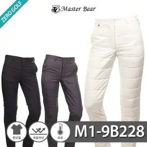제로다몰 마스터베어 남성용 가로누빔 겨울 방한팬츠 허리자동조절 보온기능 패딩바지_M1-9B228