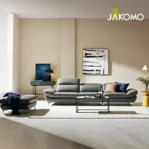 [자코모] 베러미Ⅱ 4인 기.능성 비텔로 통가죽 슈렁큰 천연면피 소가죽 소파+스툴