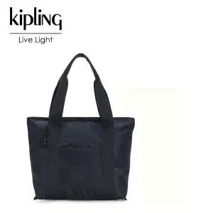 갤러리아 키플링 쇼퍼백 숄더백 이라 S 사틴 카모 블루 KKABT16 SCBLO