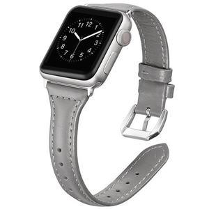 [수나르]애플워치SE 3 2 40mm 44mm 호환 심플 슬림 가죽 밴드 시계줄 스트랩